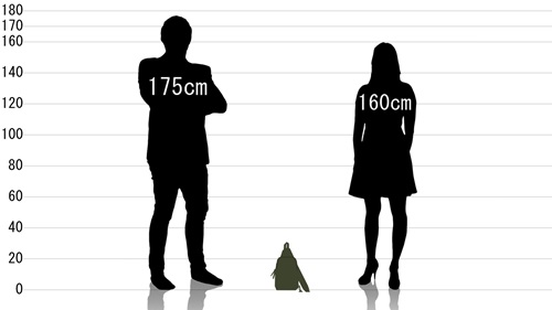 男女とオーシャンアンドグラウンド ボディバッグ 1815013の原寸サイズ比較